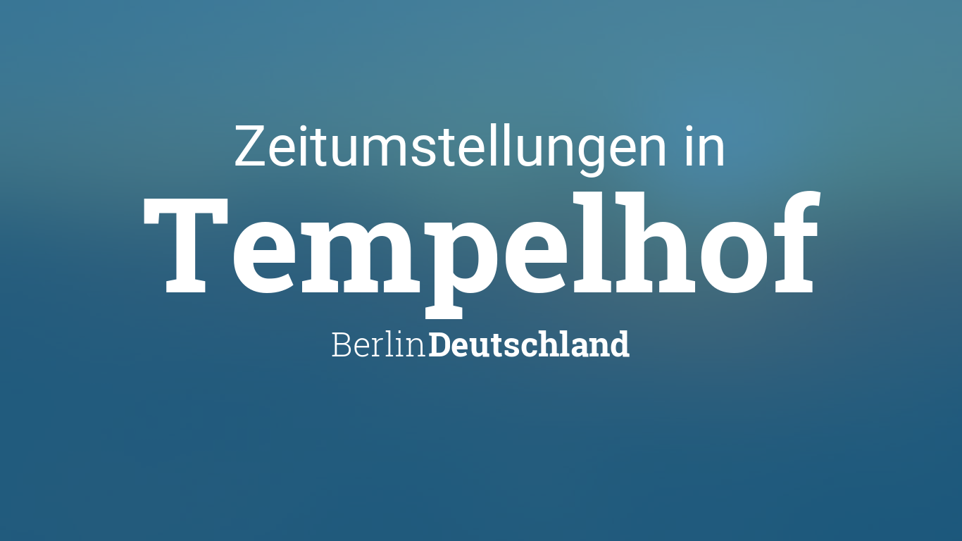 Zeitumstellung 2024 Sommerzeit in Tempelhof, Berlin, Deutschland