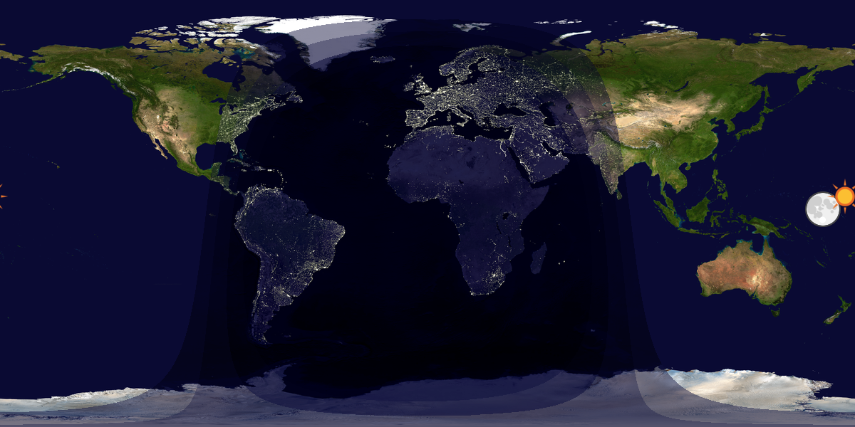 Tag & Nacht Weltkarte