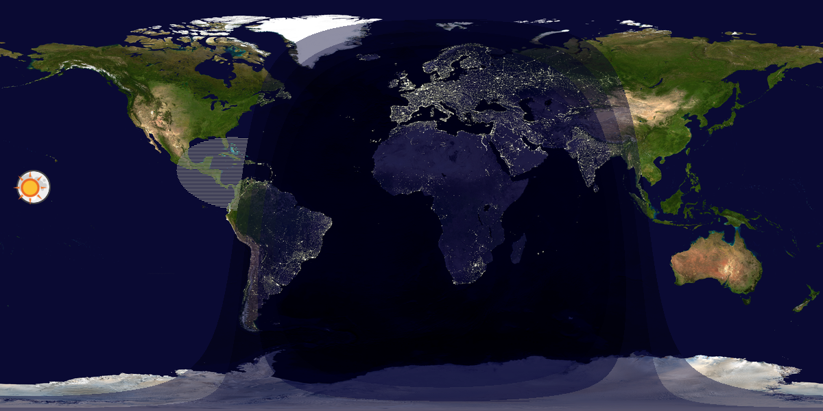 Tag & Nacht Weltkarte