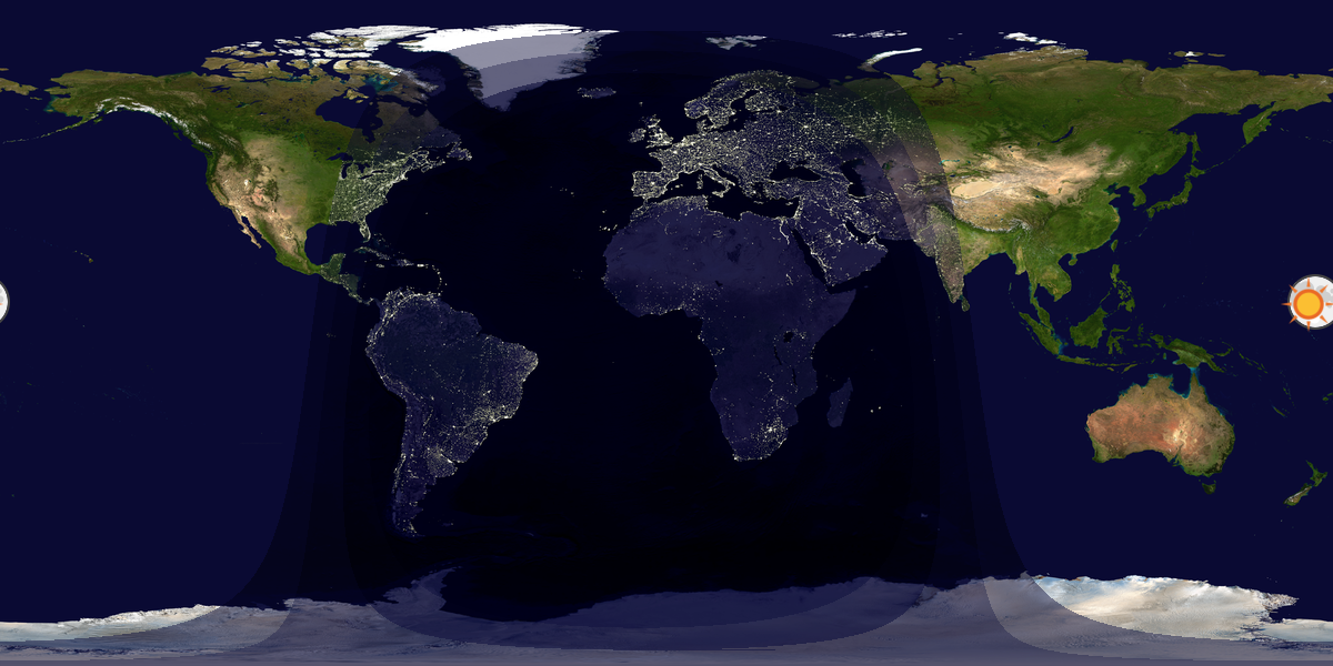 Tag & Nacht Weltkarte