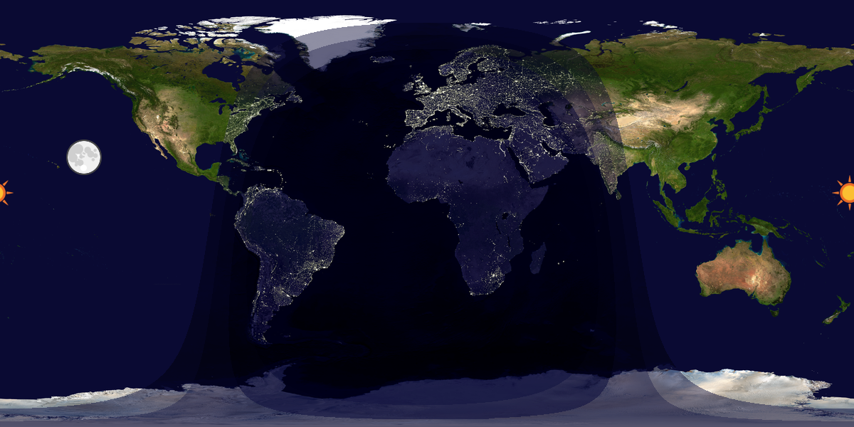 Tag & Nacht Weltkarte
