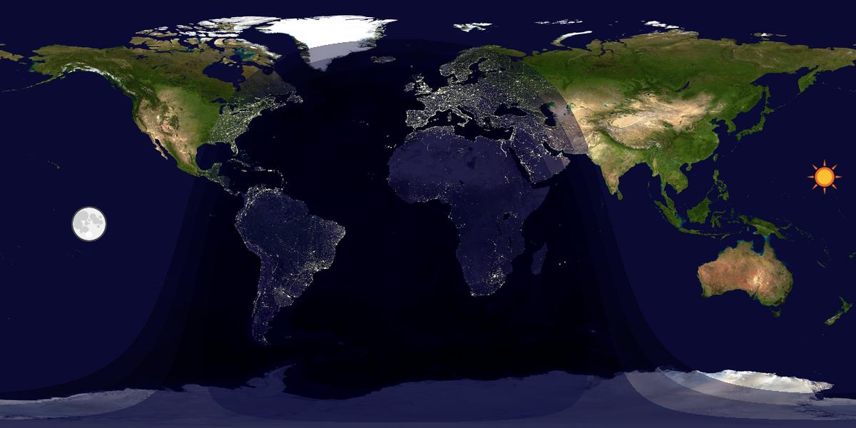 Tag & Nacht Weltkarte