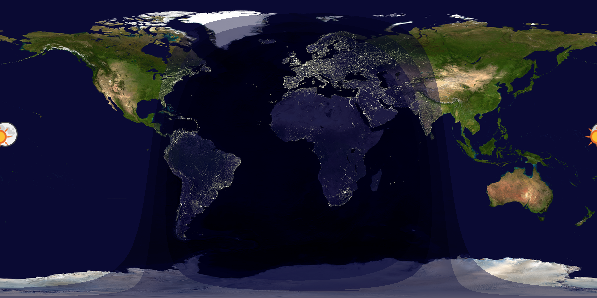 Tag & Nacht Weltkarte
