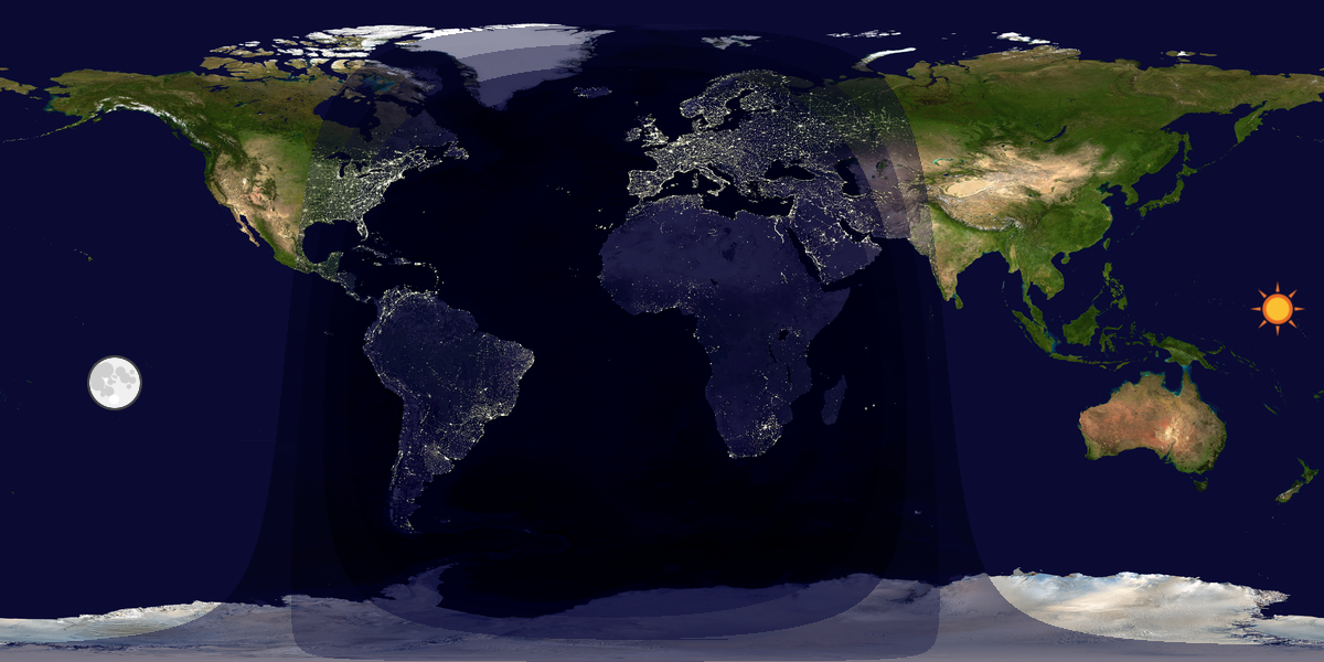Tag & Nacht Weltkarte