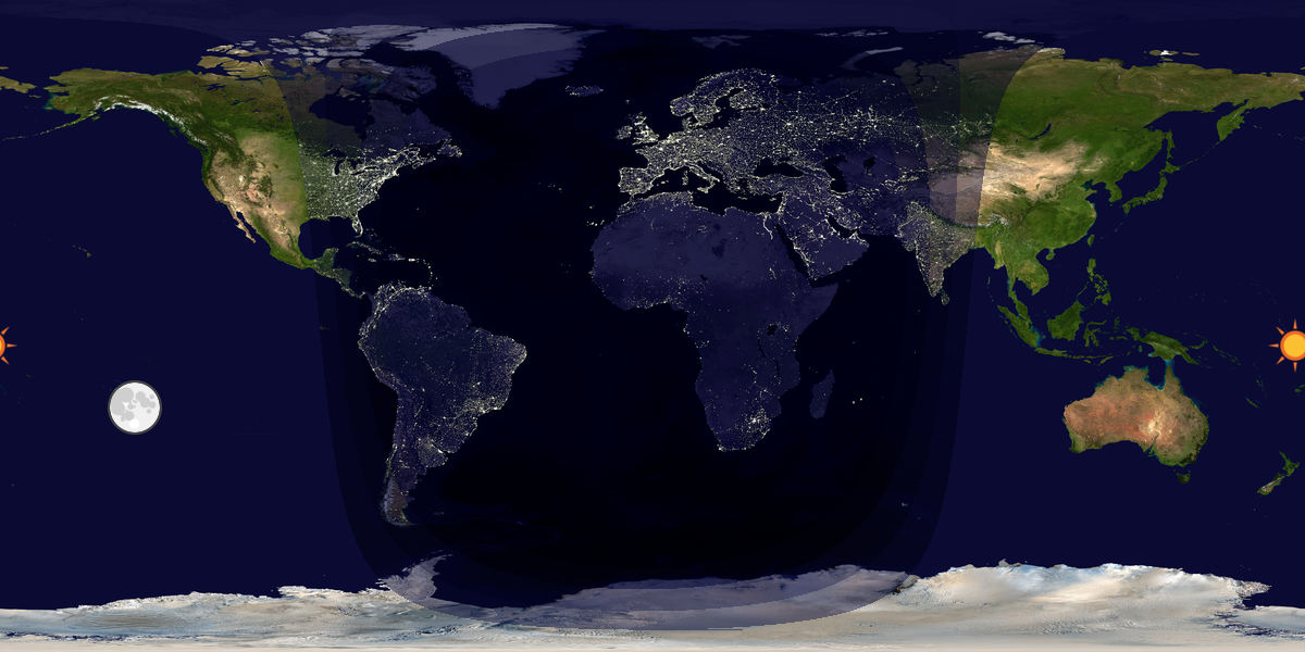 Tag & Nacht Weltkarte