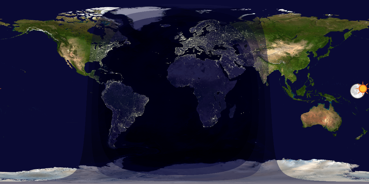 Tag & Nacht Weltkarte