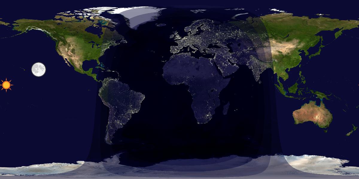 Tag & Nacht Weltkarte