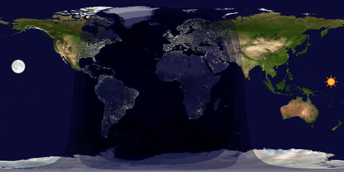 Tag & Nacht Weltkarte