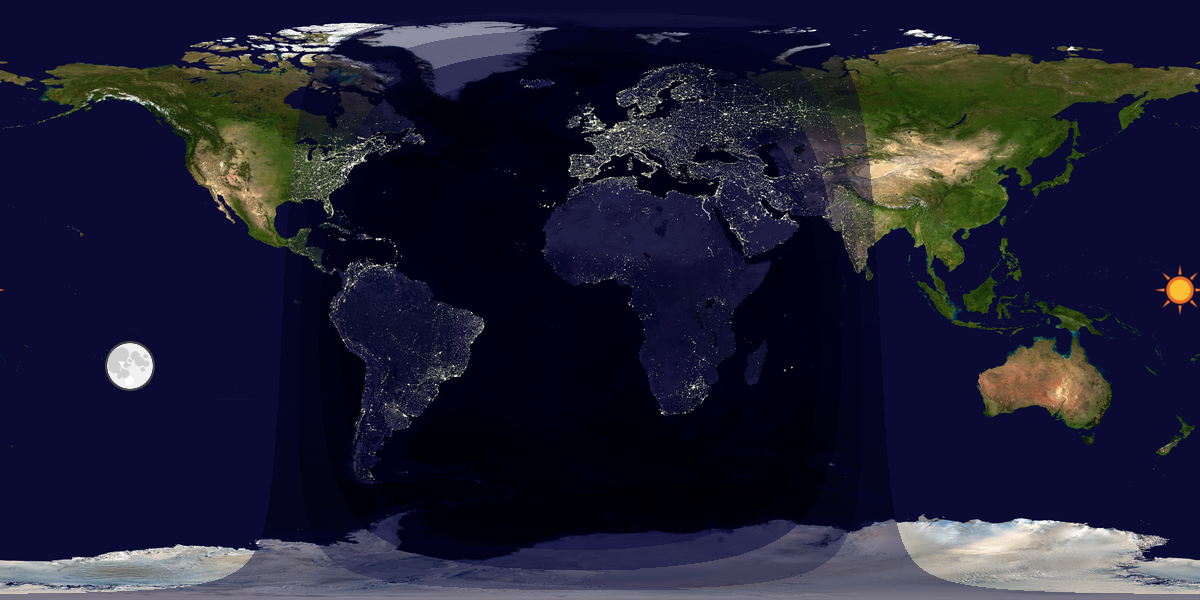 Tag & Nacht Weltkarte