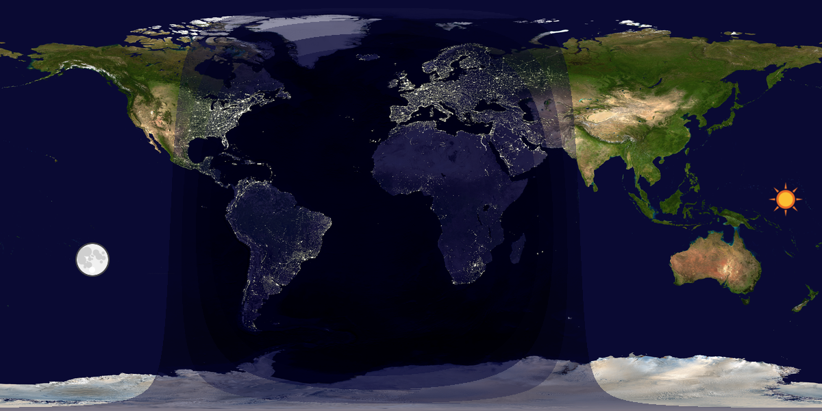Tag & Nacht Weltkarte