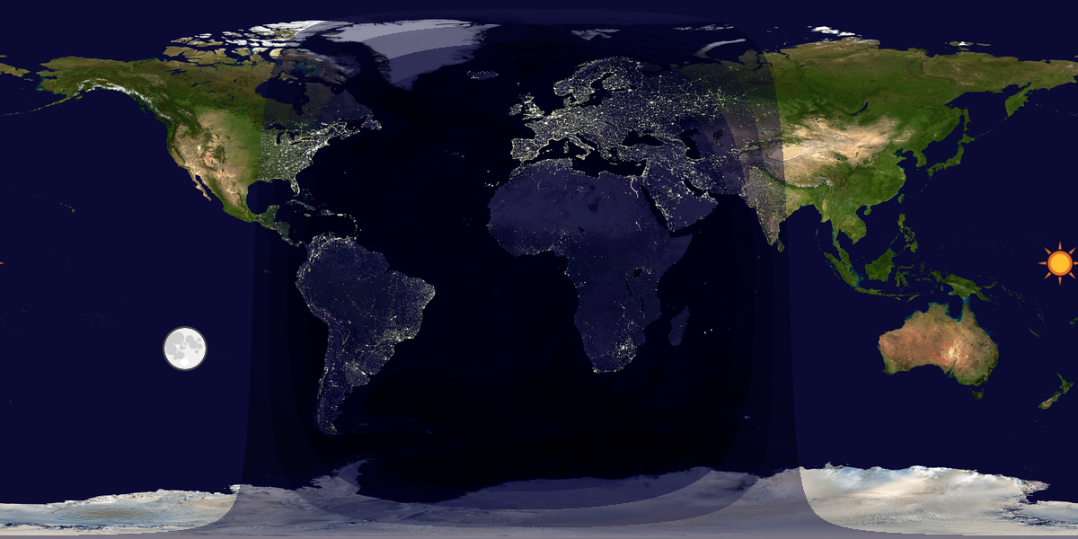 Tag & Nacht Weltkarte