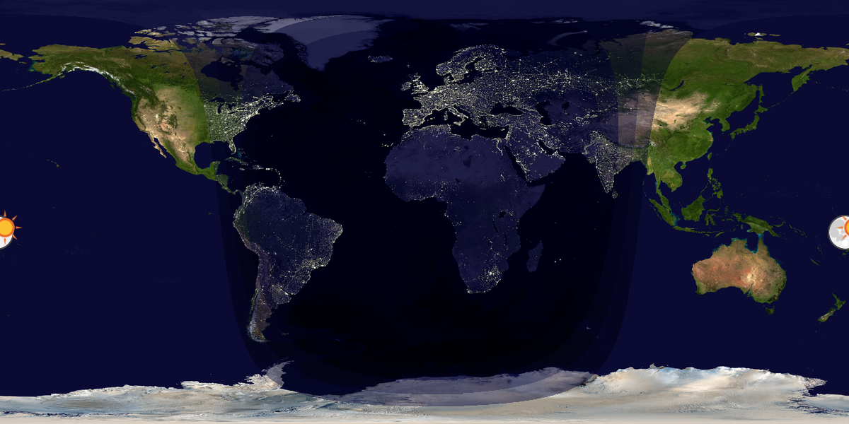 Tag & Nacht Weltkarte
