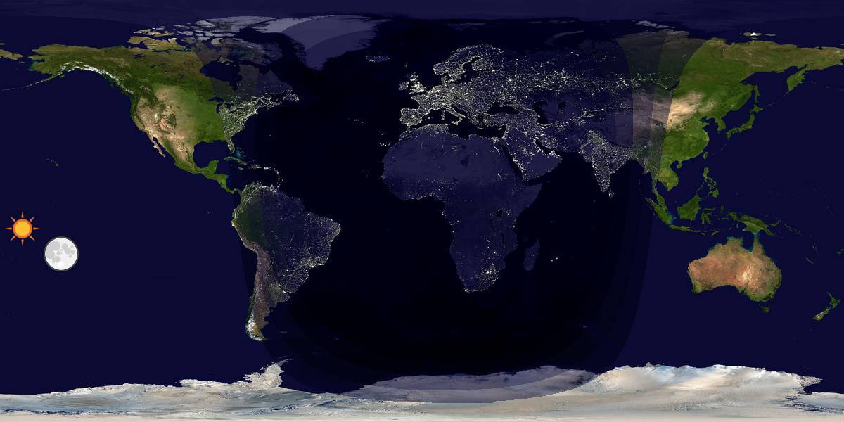 Tag & Nacht Weltkarte