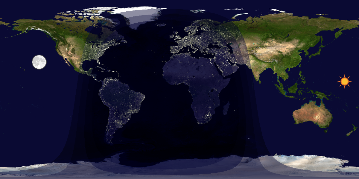 Tag & Nacht Weltkarte