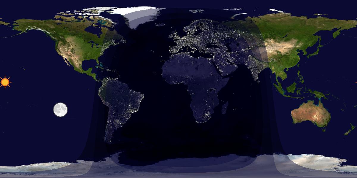 Tag & Nacht Weltkarte