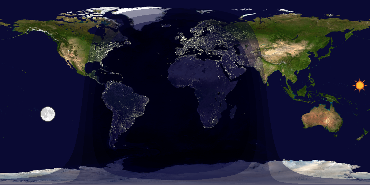 Tag & Nacht Weltkarte