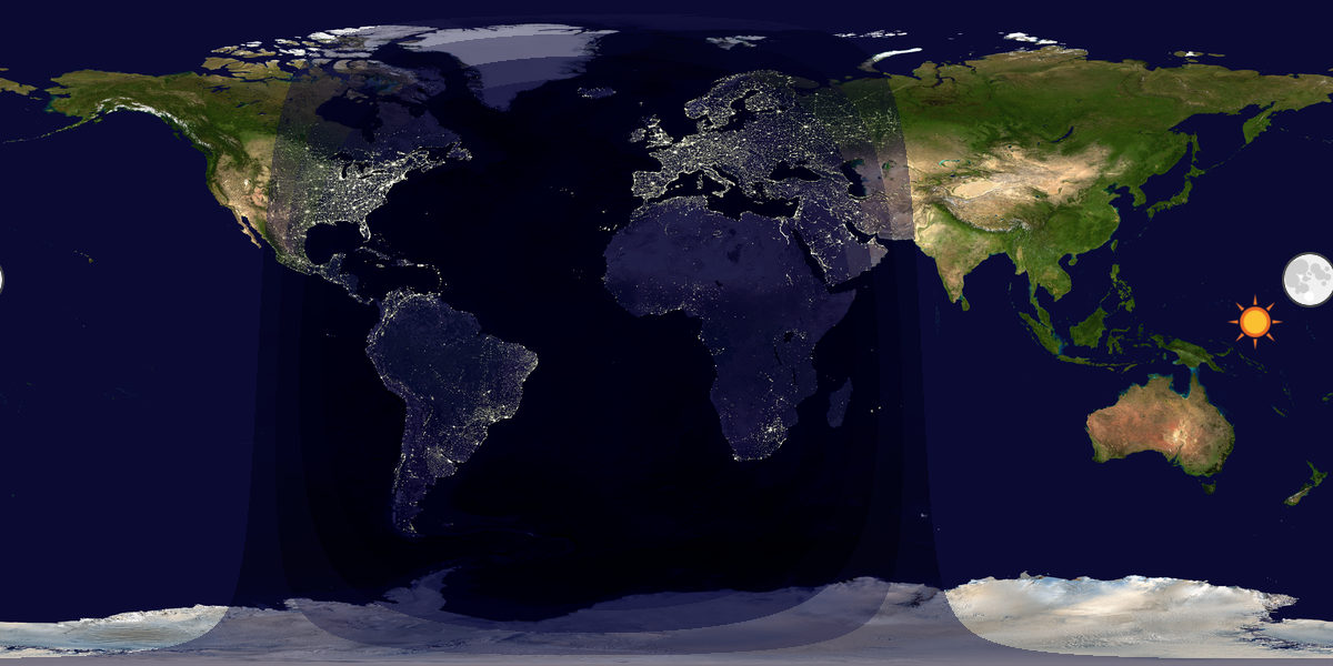 Tag & Nacht Weltkarte