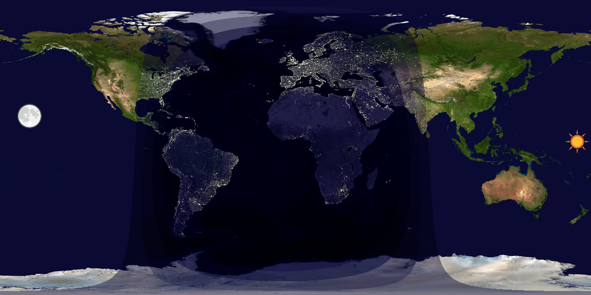 Tag & Nacht Weltkarte