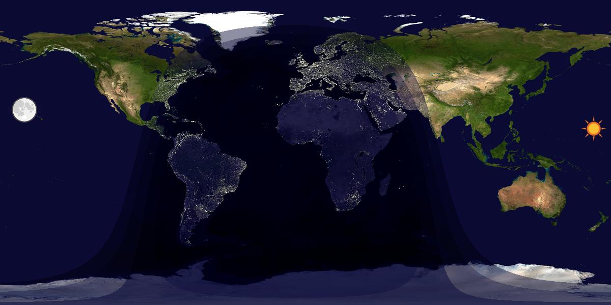 Tag & Nacht Weltkarte