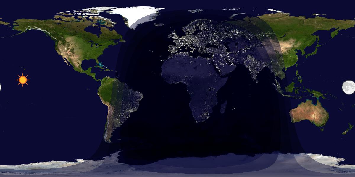 Tag & Nacht Weltkarte