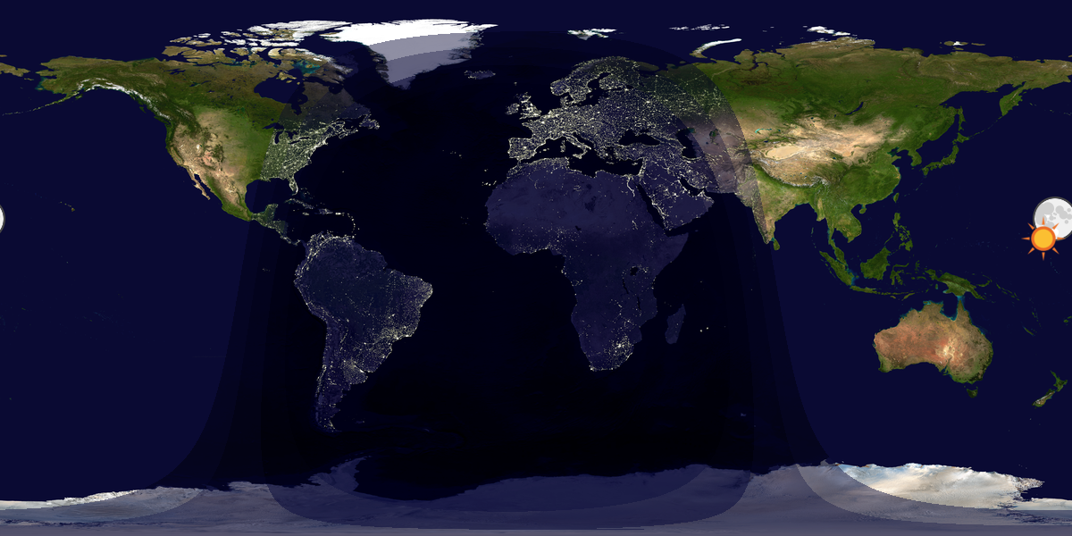 Tag & Nacht Weltkarte