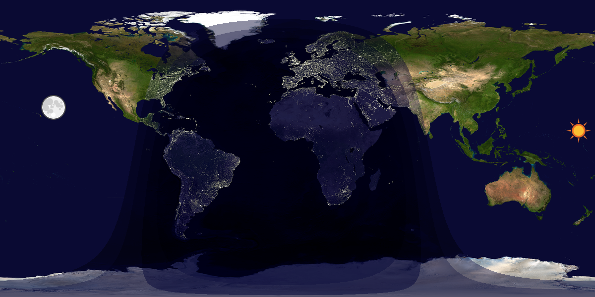 Tag & Nacht Weltkarte