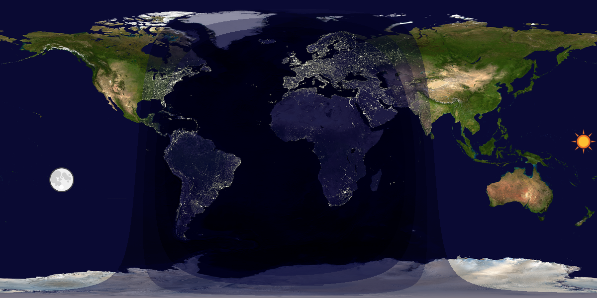 Tag & Nacht Weltkarte