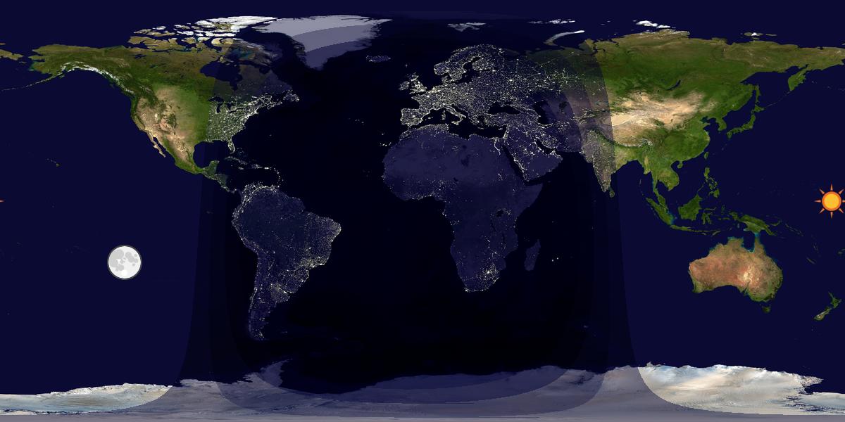 Tag & Nacht Weltkarte