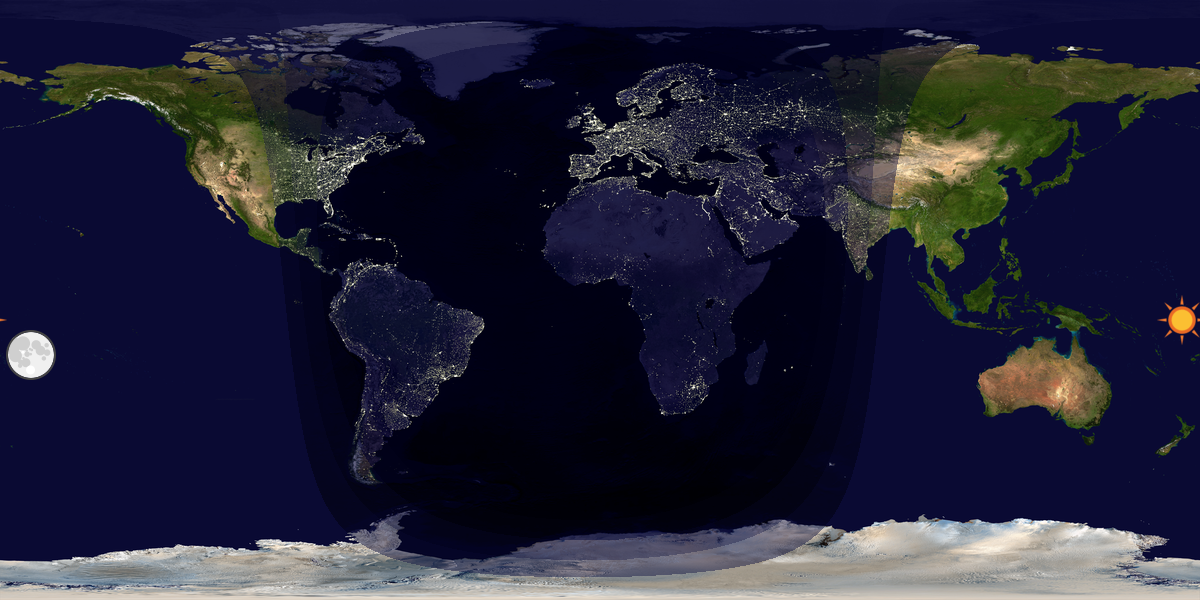 Tag & Nacht Weltkarte