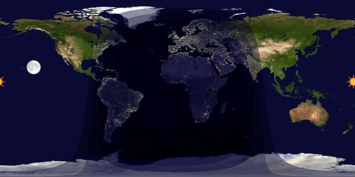 Tag & Nacht Weltkarte