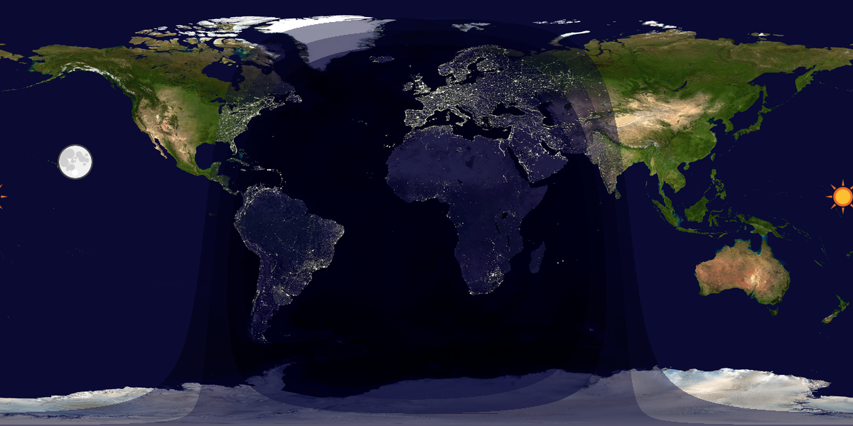 Tag & Nacht Weltkarte
