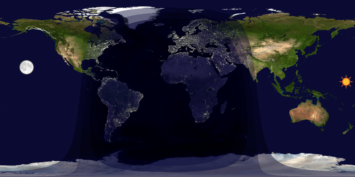 Tag & Nacht Weltkarte