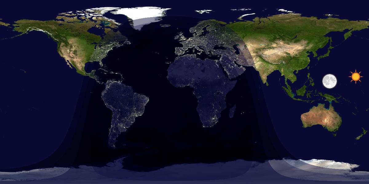 Tag & Nacht Weltkarte