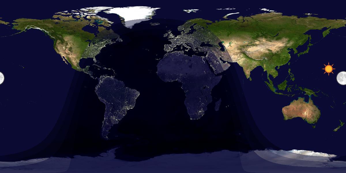 Tag & Nacht Weltkarte