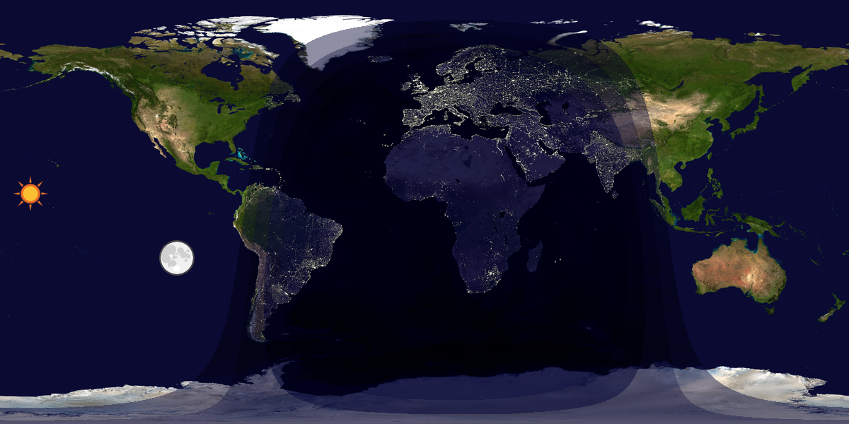 Tag & Nacht Weltkarte