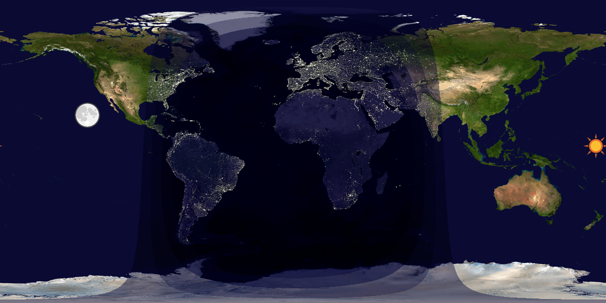 Tag & Nacht Weltkarte