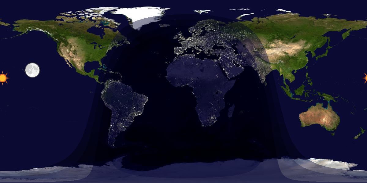 Tag & Nacht Weltkarte