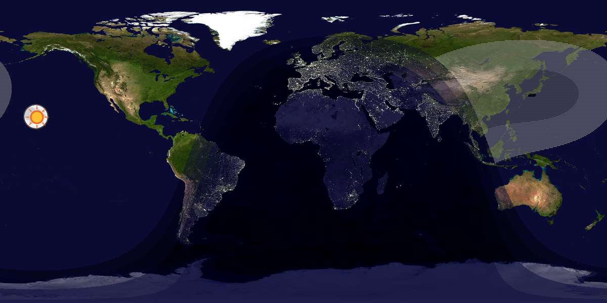 Tag & Nacht Weltkarte