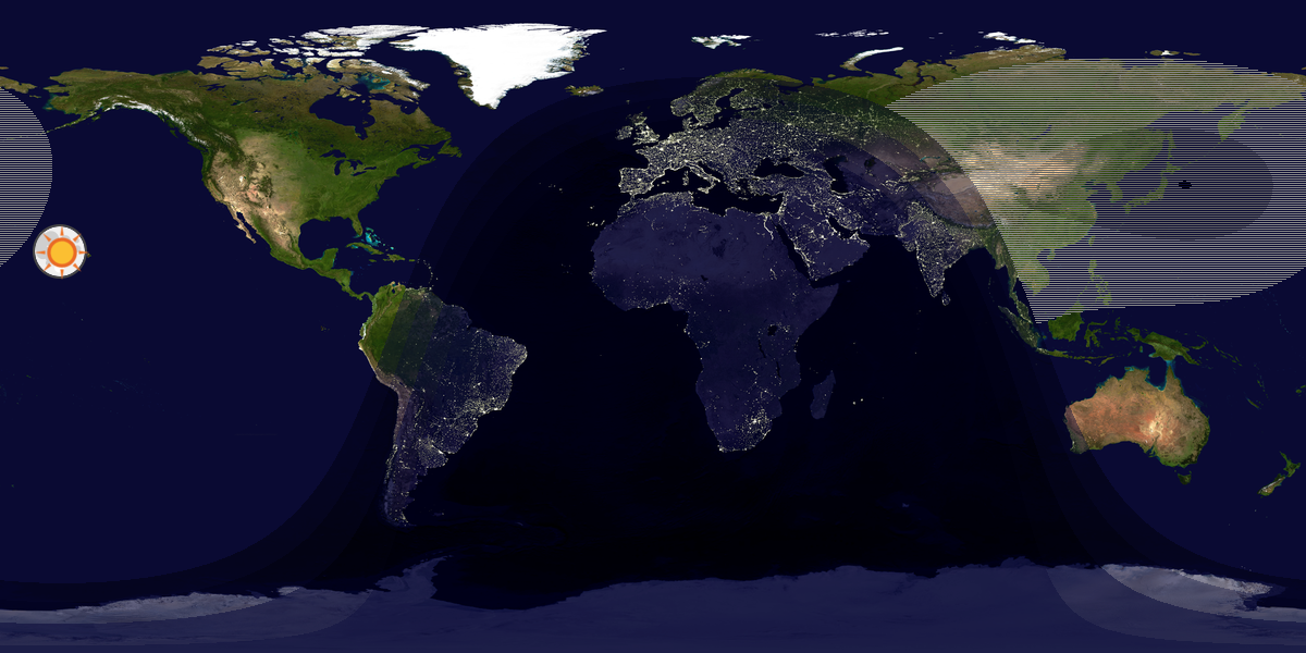 Tag & Nacht Weltkarte