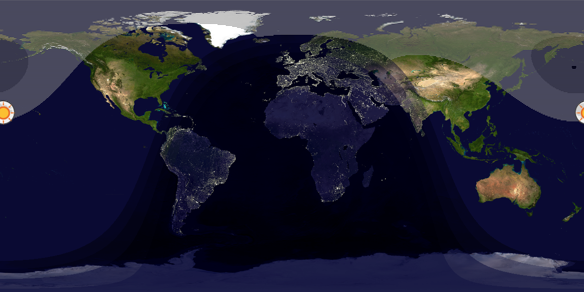Tag & Nacht Weltkarte