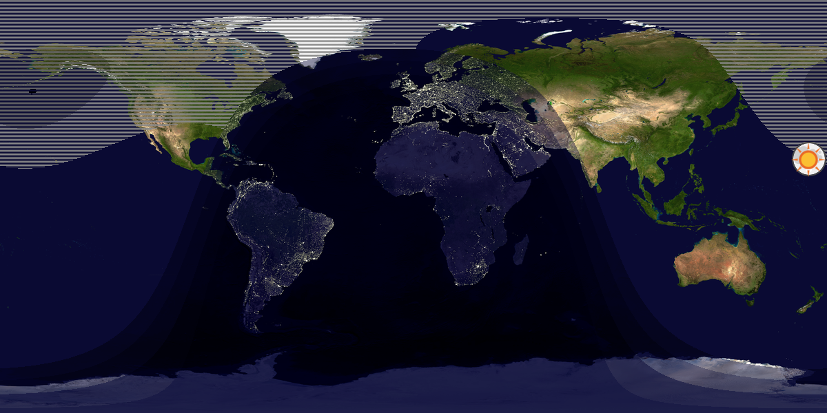 Tag & Nacht Weltkarte