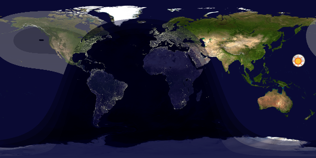 Tag & Nacht Weltkarte