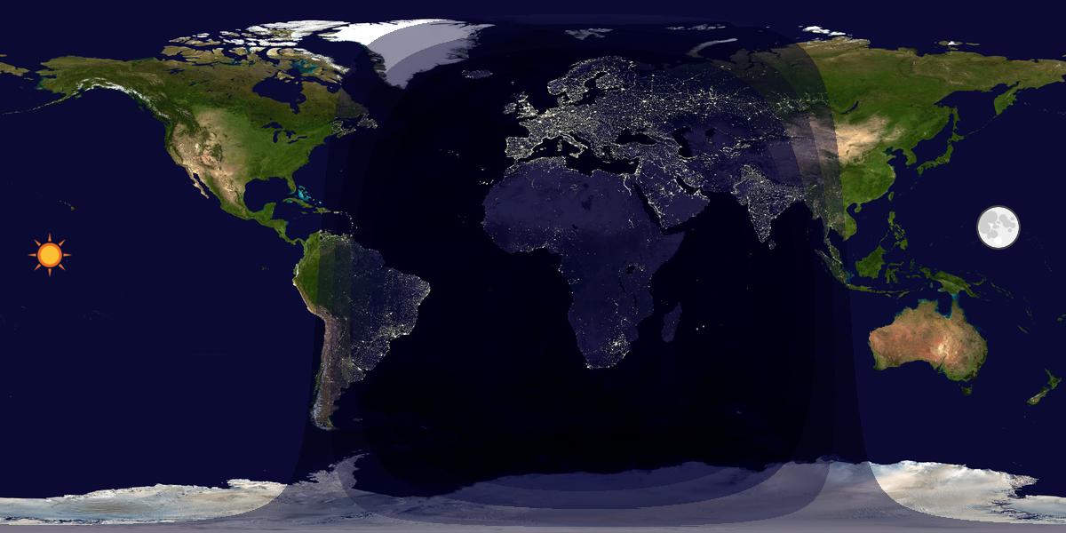 Tag & Nacht Weltkarte