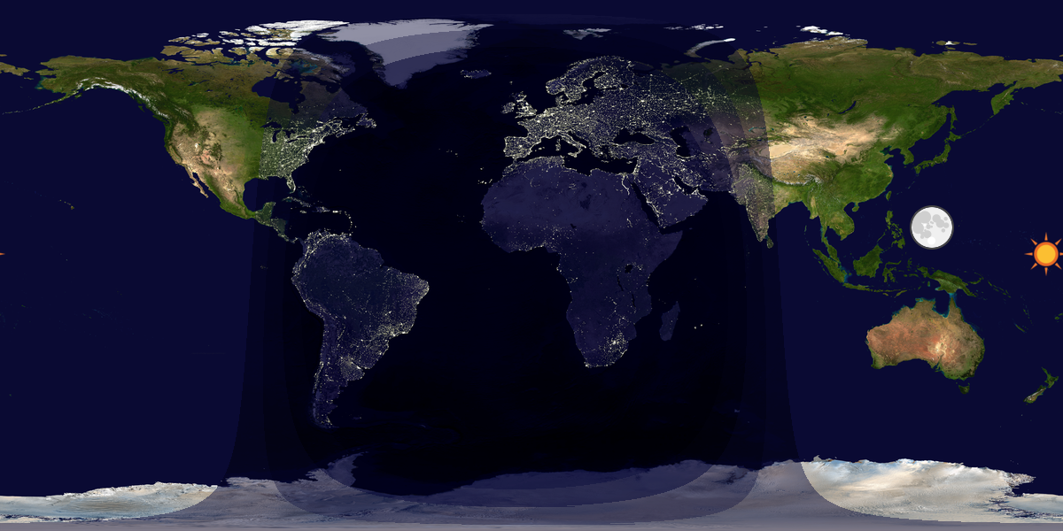 Tag & Nacht Weltkarte