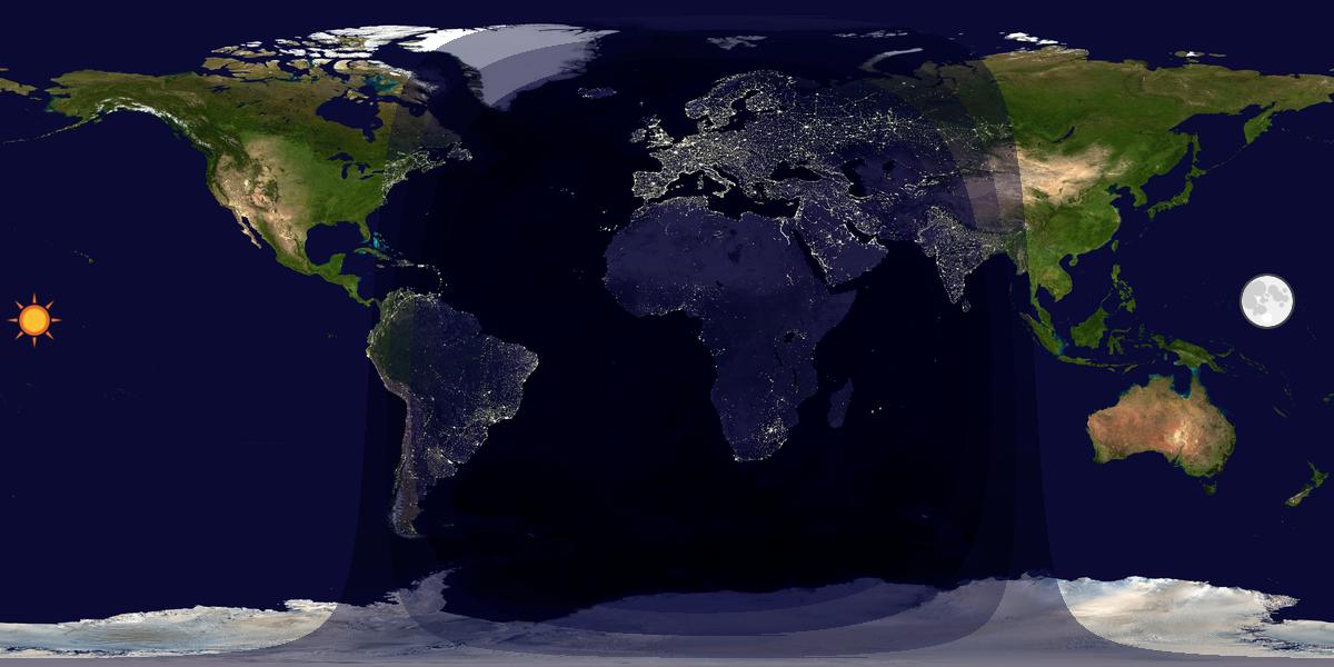 Tag & Nacht Weltkarte