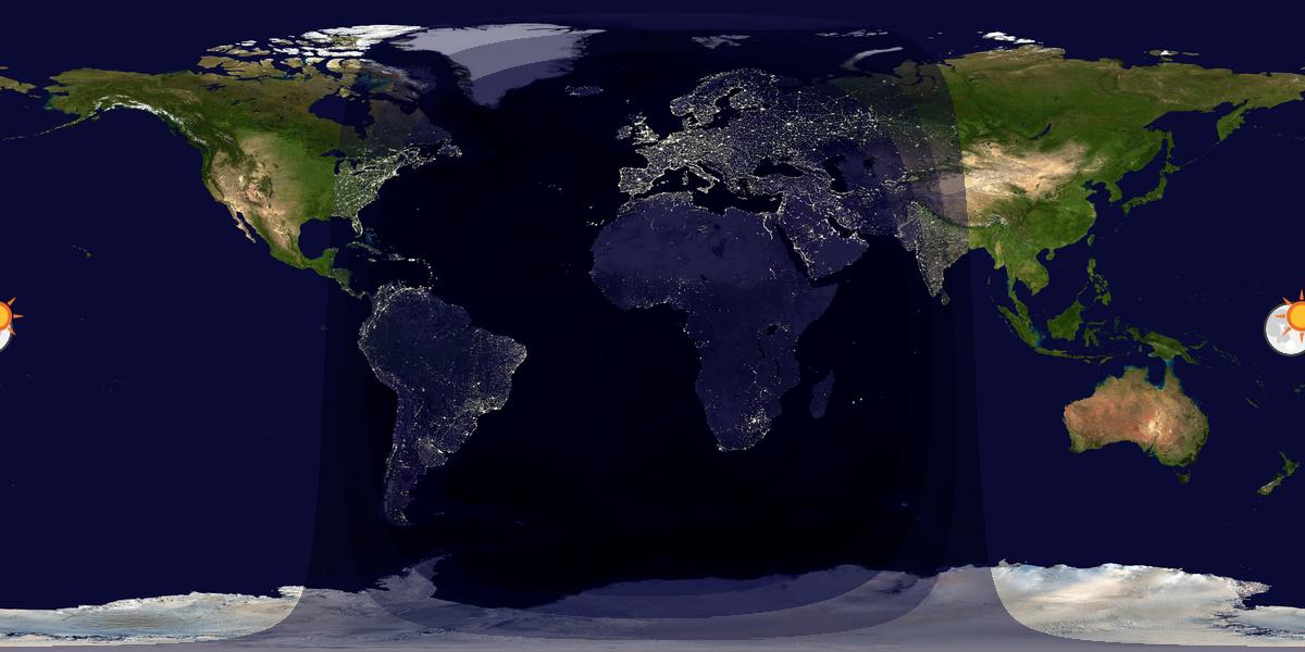 Tag & Nacht Weltkarte