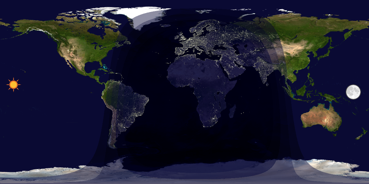 Tag & Nacht Weltkarte