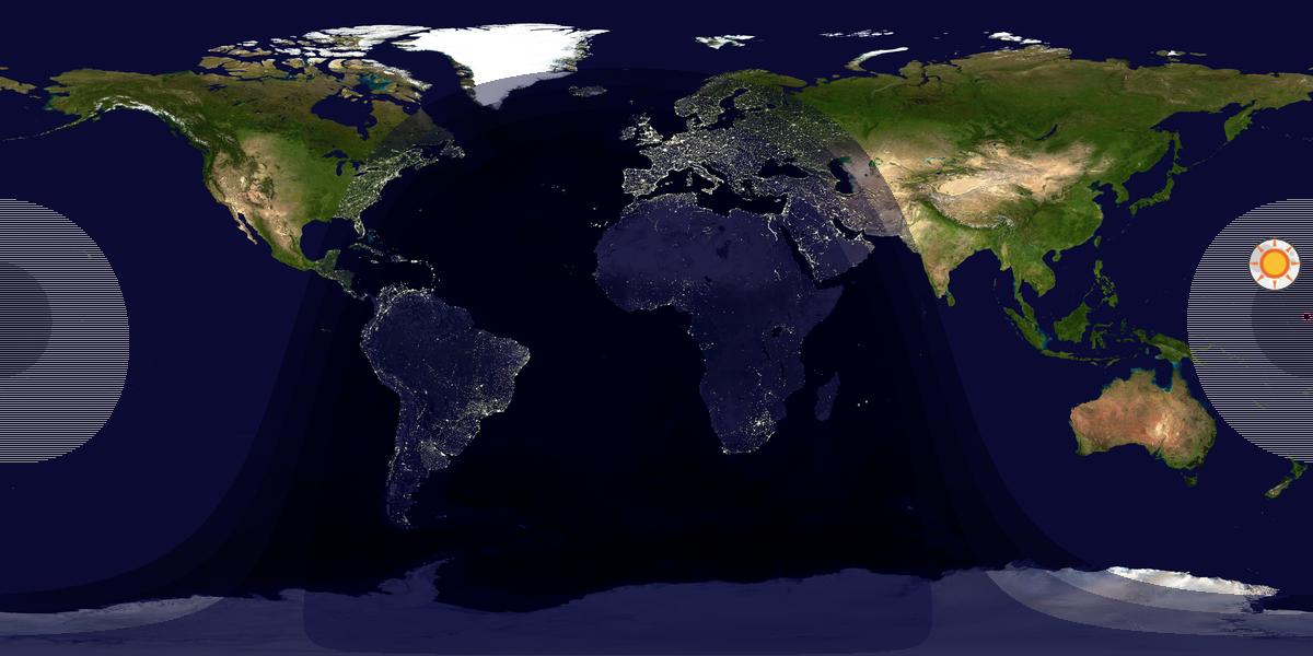 Tag & Nacht Weltkarte