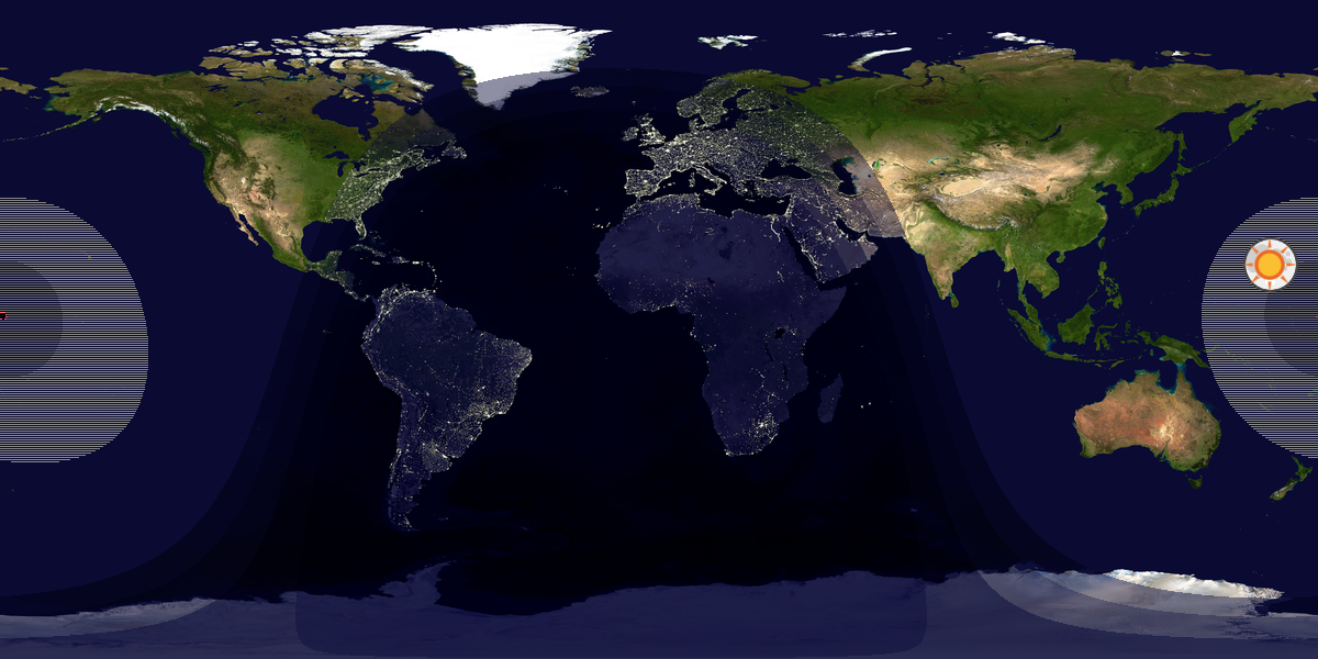 Tag & Nacht Weltkarte