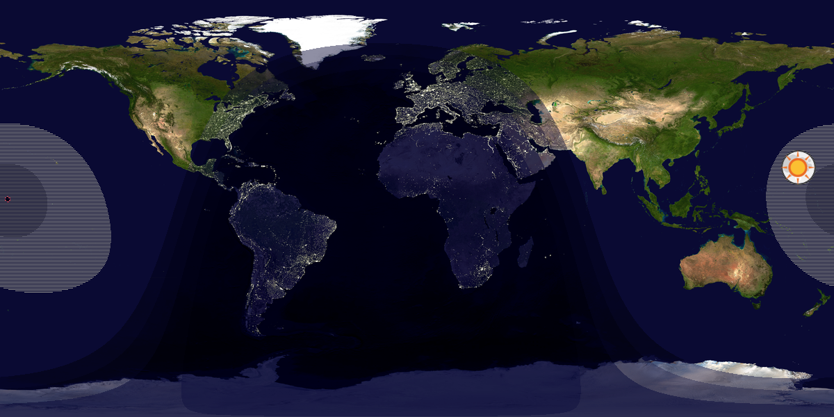 Tag & Nacht Weltkarte